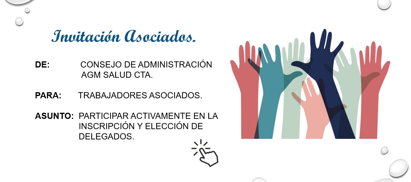 Invitación Inscripcición a Elección de Delegados Periodo 2026 - 2027. - AGM Salud C.T.A.