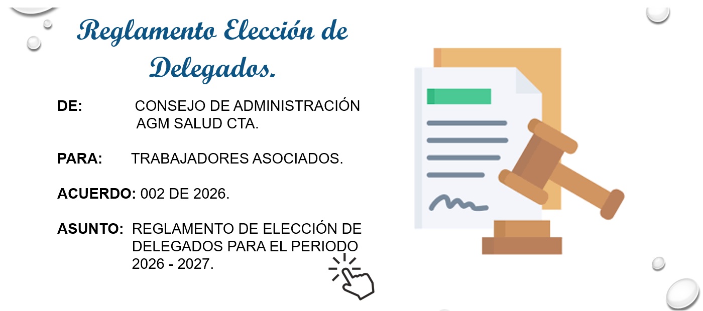 Reglamento para la Elección de Delegados Periodo 2026 - 2027. - AGM Salud C.T.A.